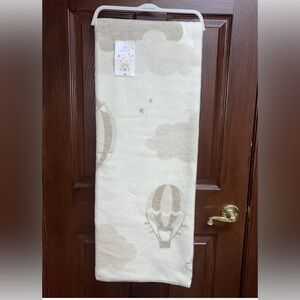 Docofil Throw Blanket Cotton Blend Air-balloons 51x67”Made Portugal Reversible